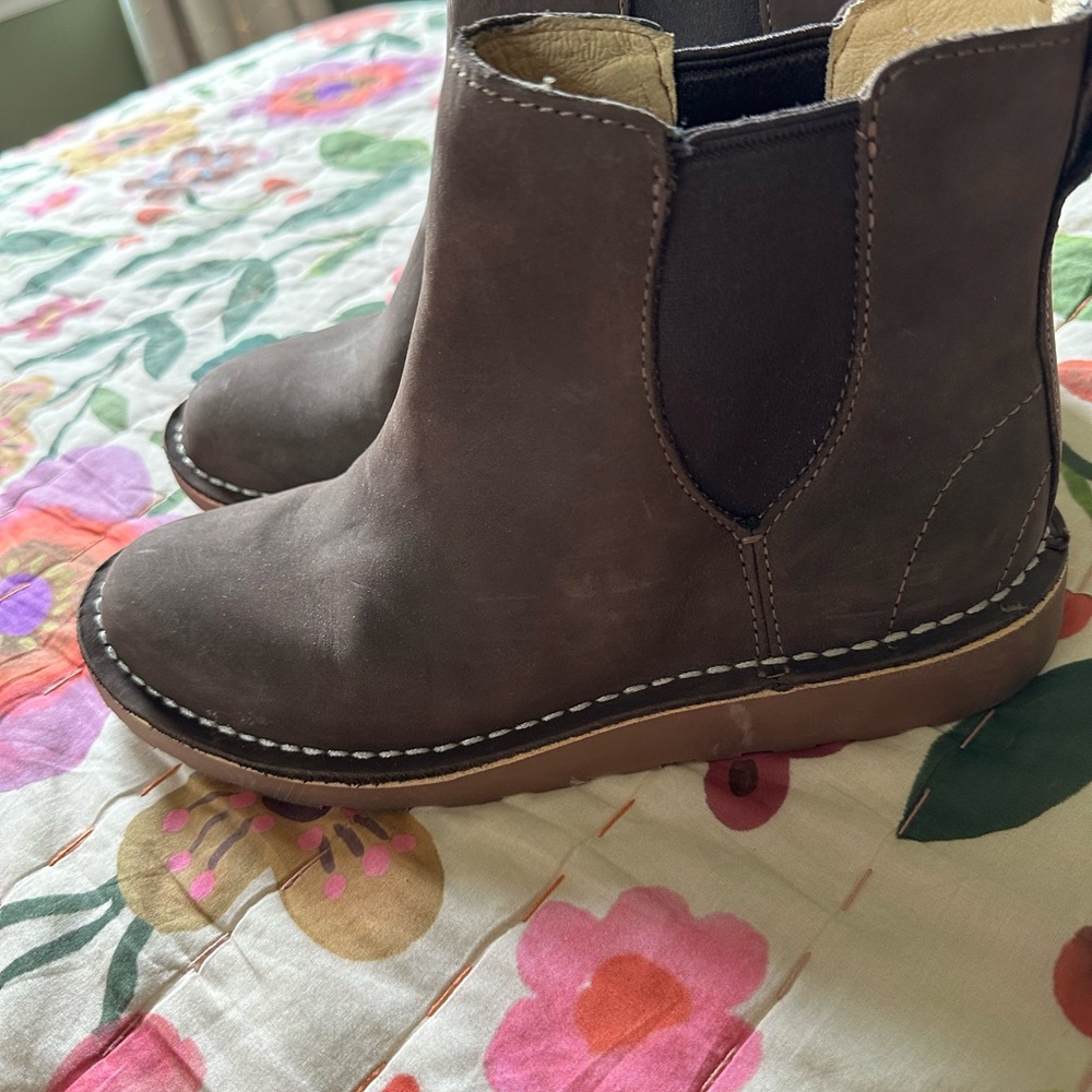 Brown Leather Ankle Boots